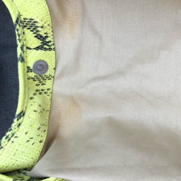 Cole Haan neon green/grey snake print tote. - Picture 10 of 13